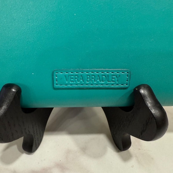 Vera Bradley teal zip wallet, Like new - Picture 2 of 4
